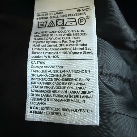 Banana Republic | Black High Rise Cropped Stretch Wide-Leg Pants | Sz 8 - Picture 9 of 10